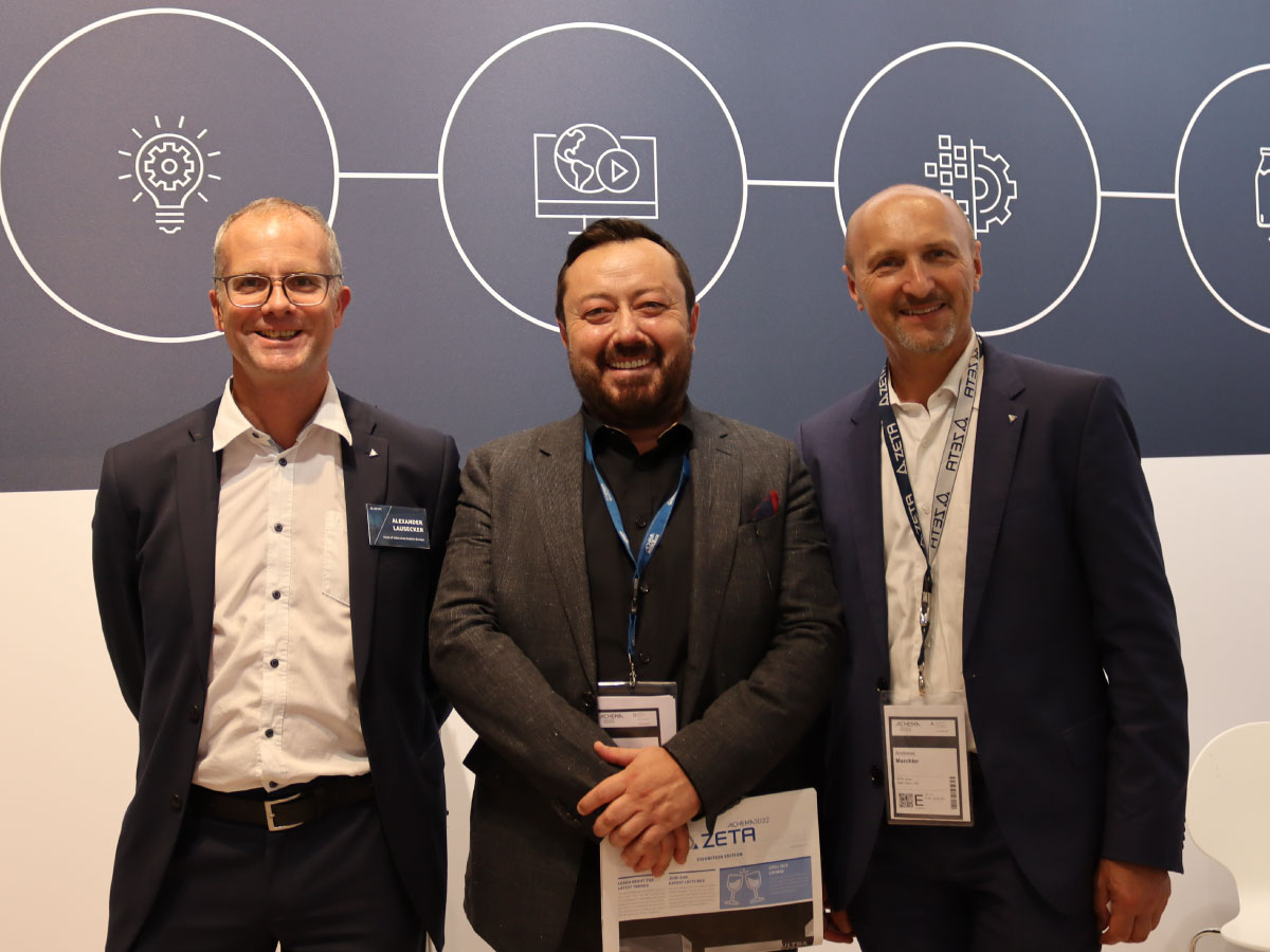 Alexander Lausecker (ZETA), Alper Kesim (Sales Partner – IDL Technological) and Andreas Marchler (ZETA).