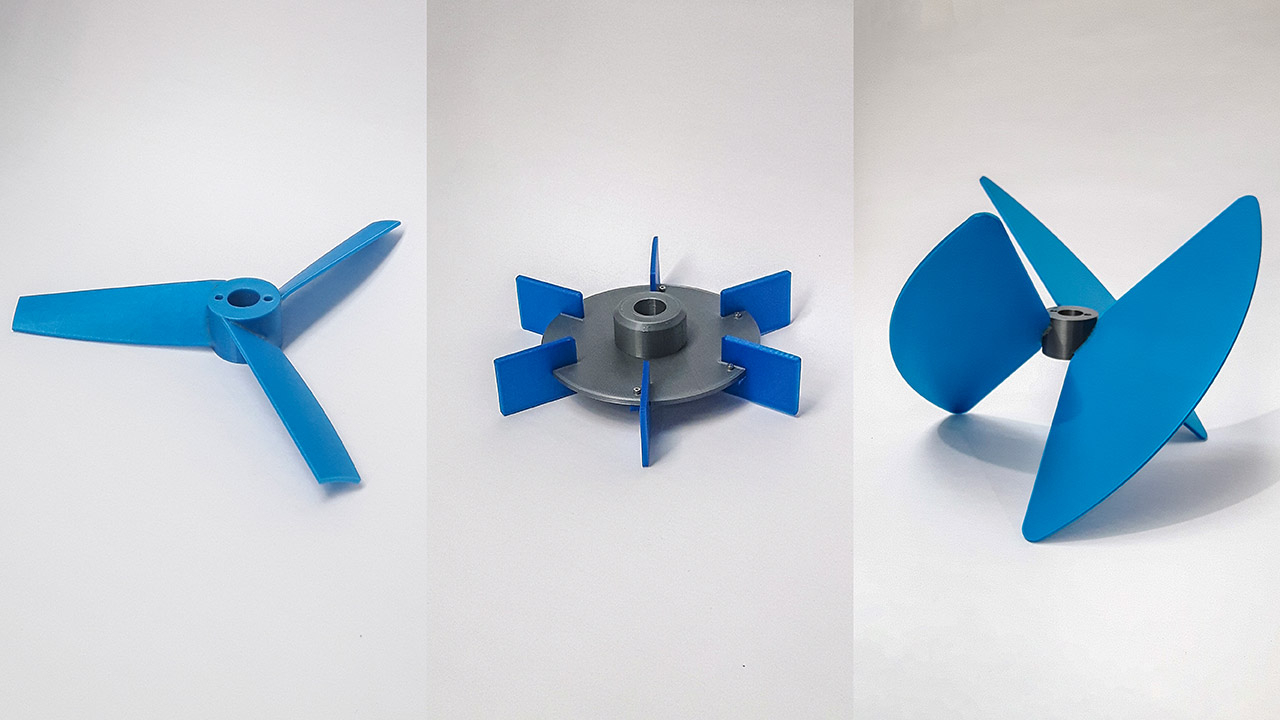 Impeller blades from the 3D printer provide the answer.