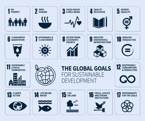 The 17 sustainable development goals of the United Nations (source: United Nations)